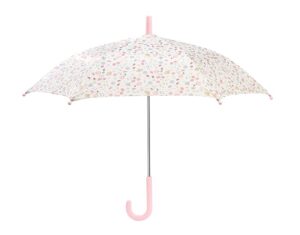 Deštník s motivem KVĚTINY světle růžový Little Dutch