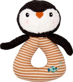 Mayoral Chrastítko tučňák Little Wonder (udržitelný s recyklovaným materiálem a bavlnou z kontrolovaného ekologického pěstování)